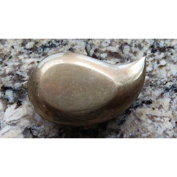 Rare Vintage Aladdin's Shoe Brass Ashtray Engraved Made In India - Picture 7 of 9